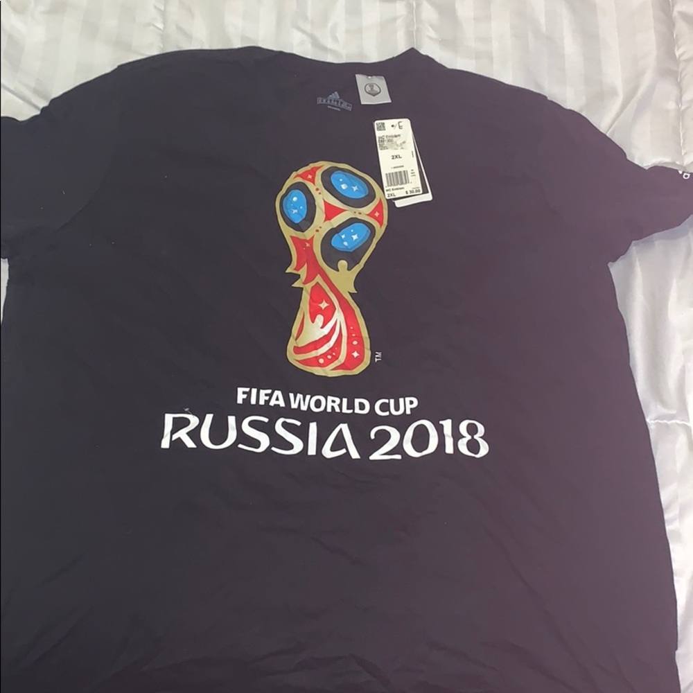 Black Adidas World Cup Tshirt